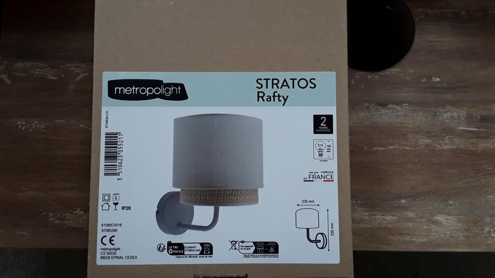 LAMPE MURALE STRATOS RAFTY23 CM /DESTOCK 