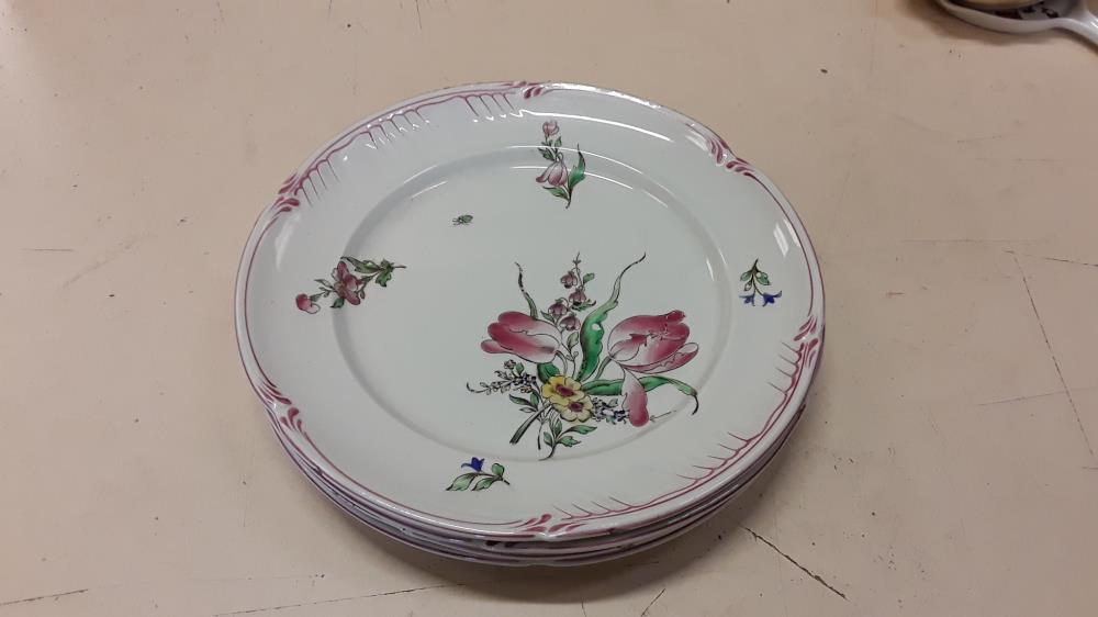 LOT DE 4 ASSIETTES LUNÉVILLE 