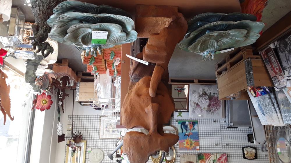 BUSTE EN METAL LE BAISER H 62.5 CM 