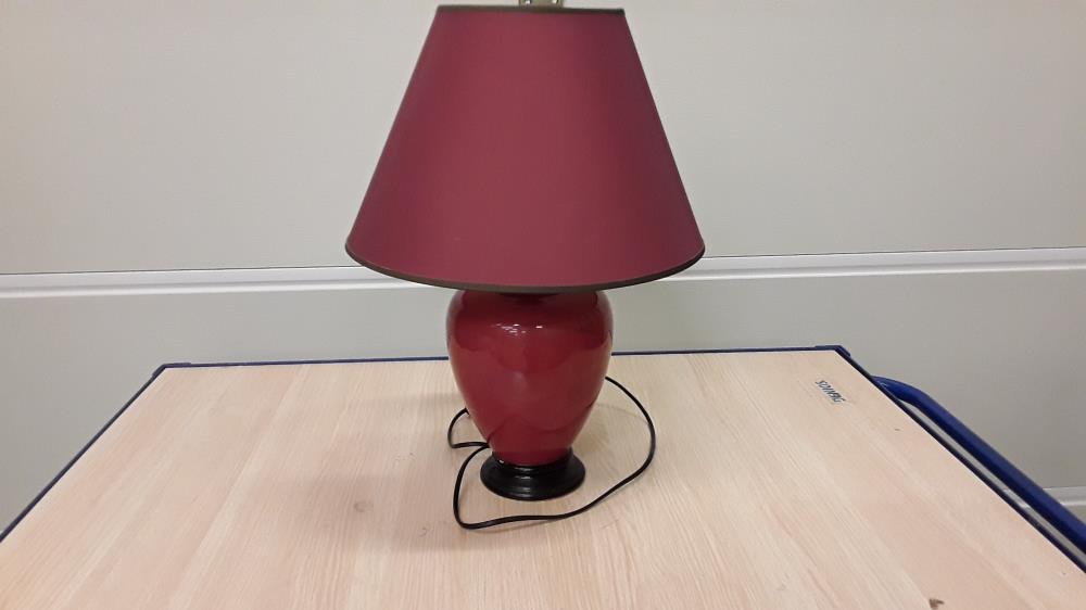 LAMPE BORDEAUX 