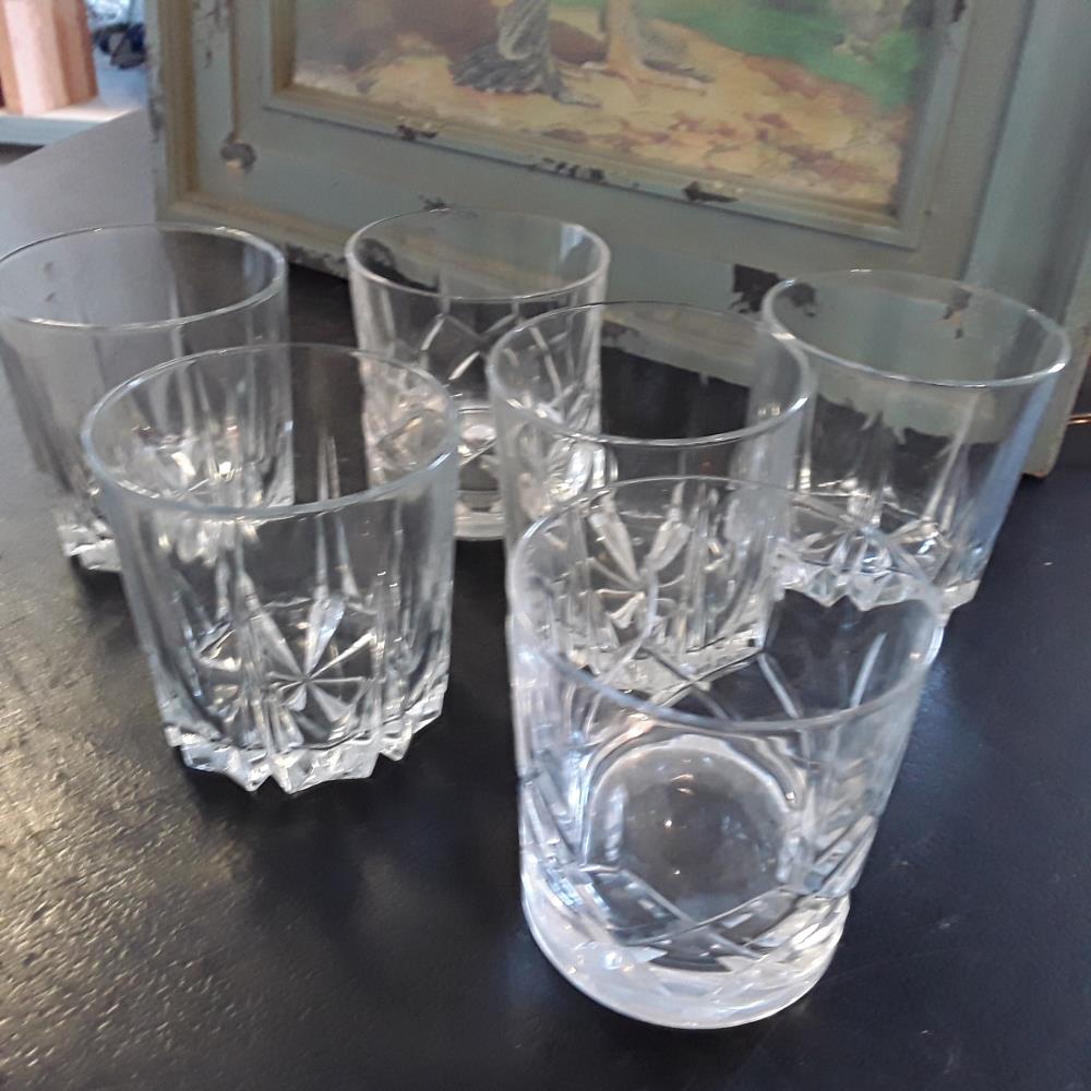 6 VERRES À WHISKY CRISTAL 