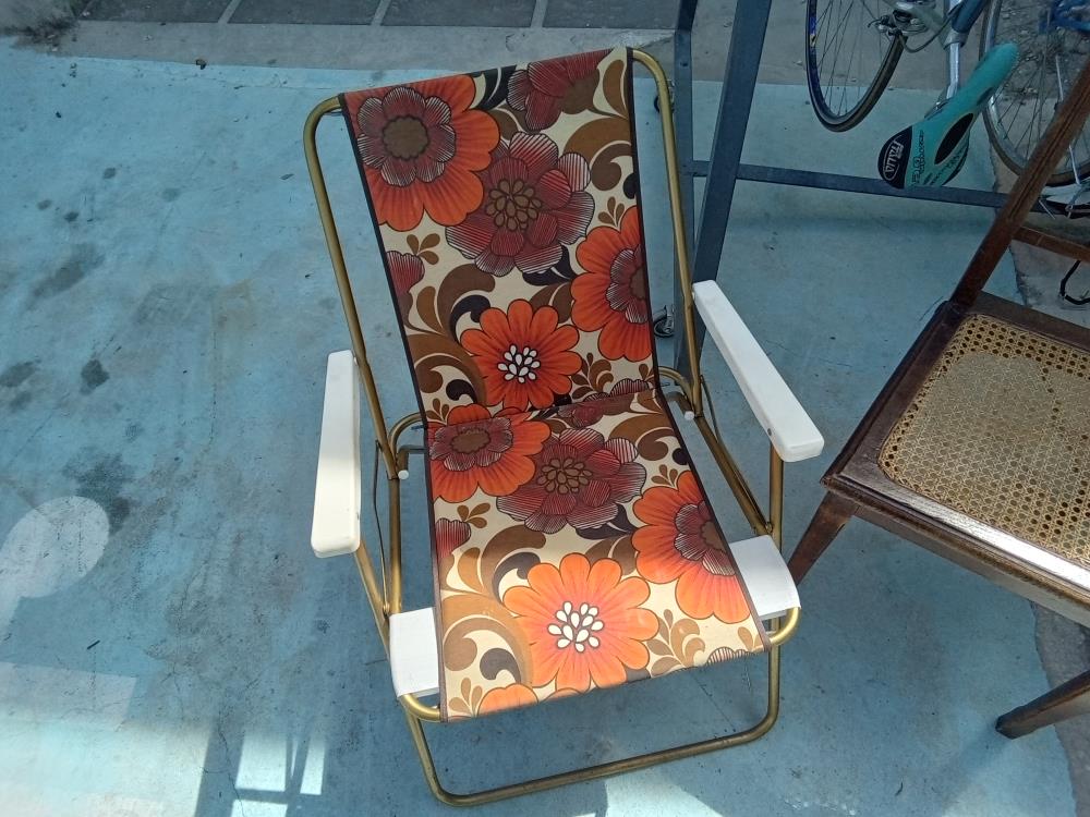 CHAISE CAMPING VINTAGE 