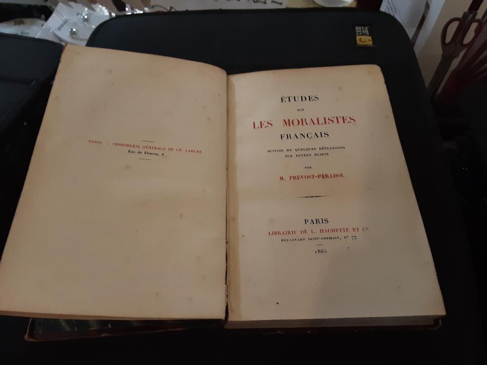 ETUDE SUR LA MORALITE DES FRANÇAIS 1865