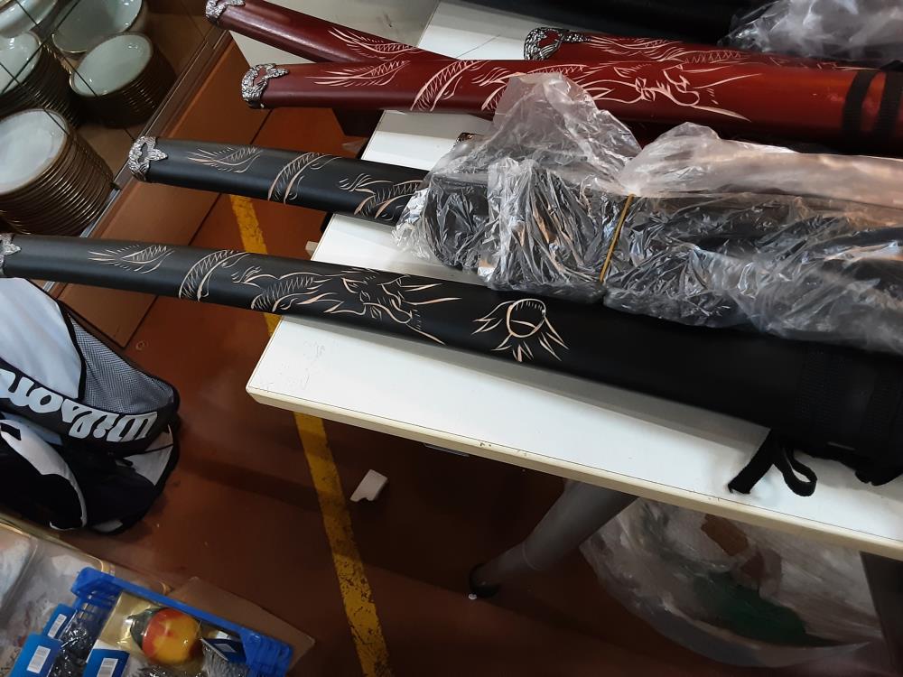 KATANA LOT DE 3 MOTIF DRAGON 