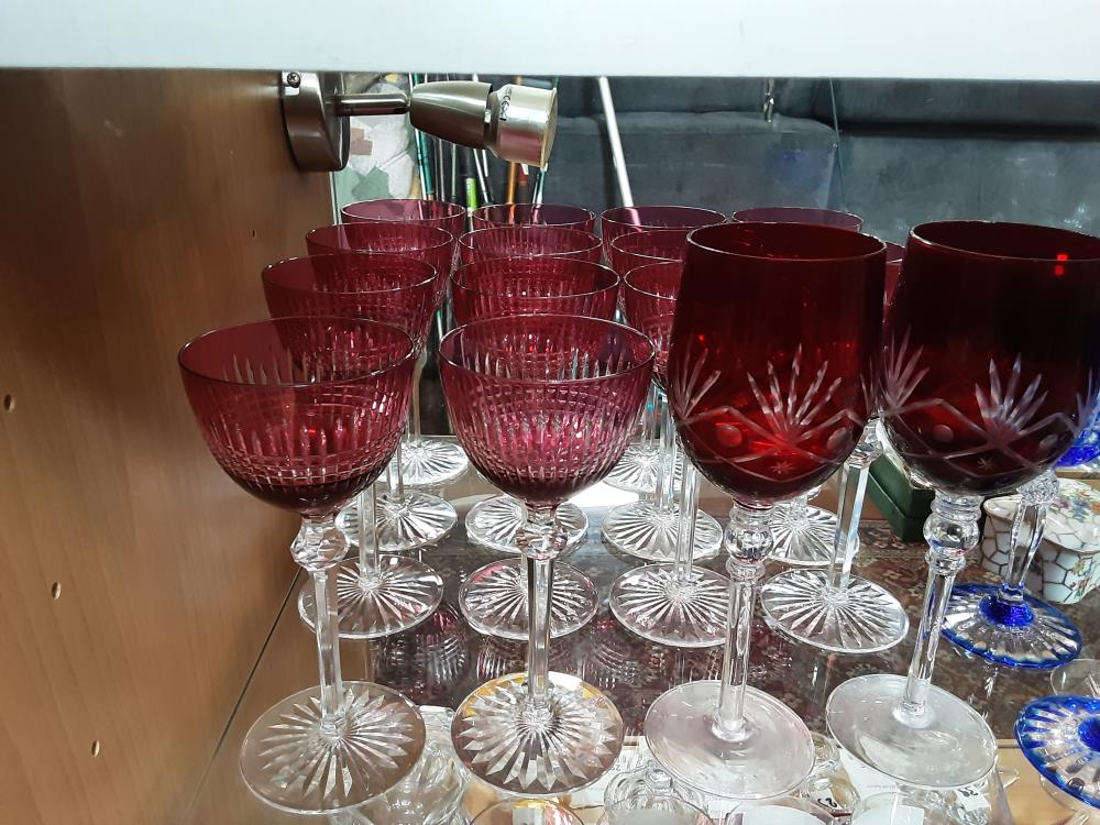 VERRE CRISTAL ROUGE