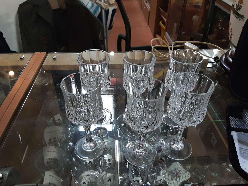 LOT DE 6 VERRE PM 