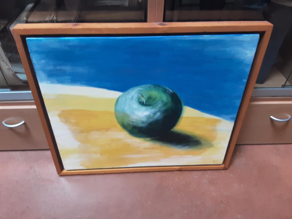 PEINTURE POMME VERTE