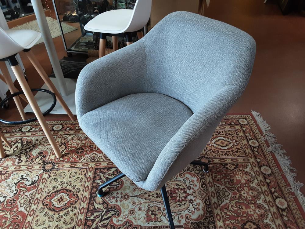 FAUTEUIL GRIS TISSUS 