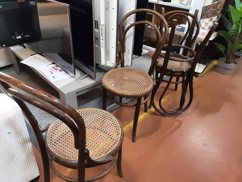 CHAISE BISTROT FISCHEL LOT DE 4 