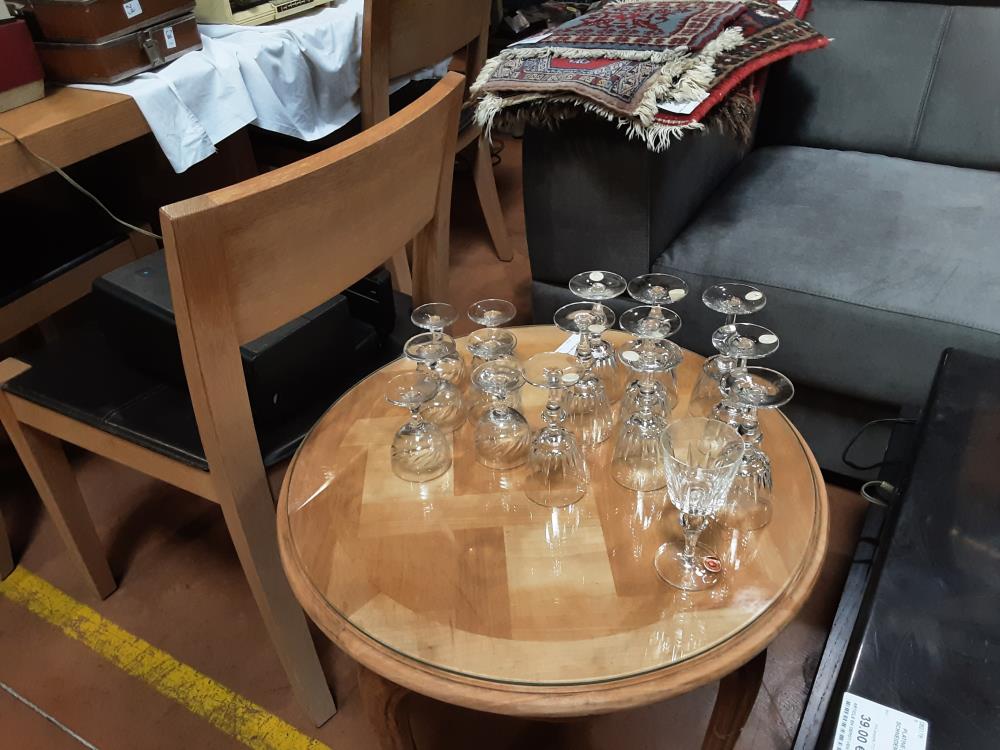 LOT DE VERRES CRISTAL 