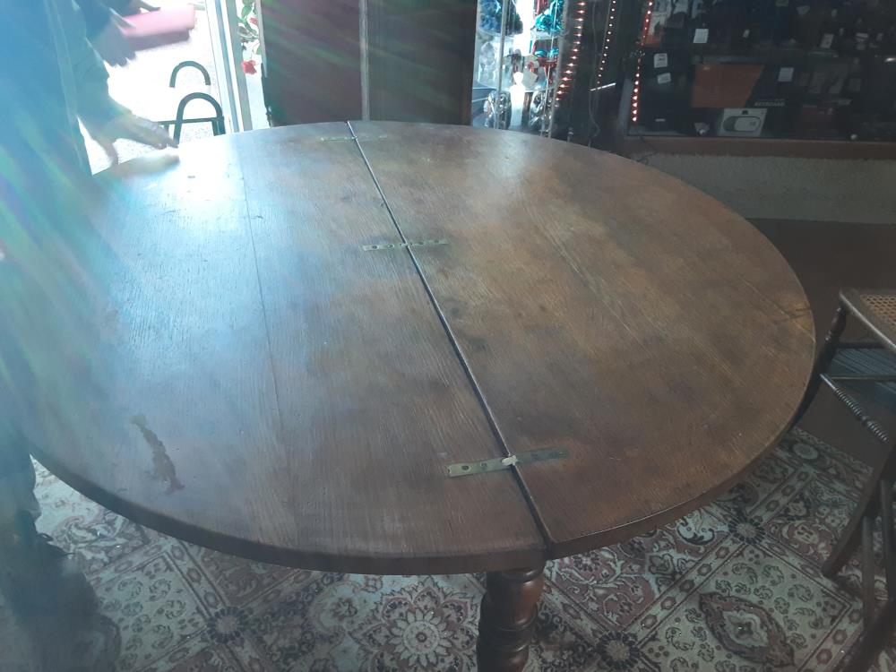 TABLE DEMI LUNE BOIS