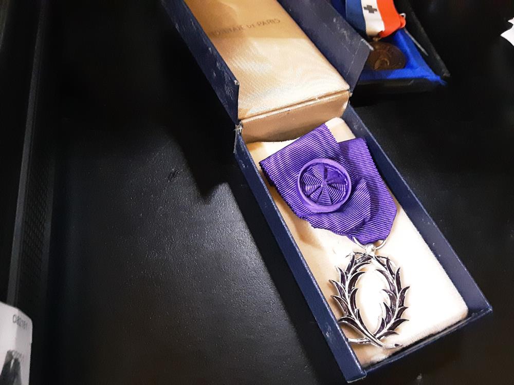 MEDAILLE VIOLETTE OFFICIER PALME ACADEMIQUE