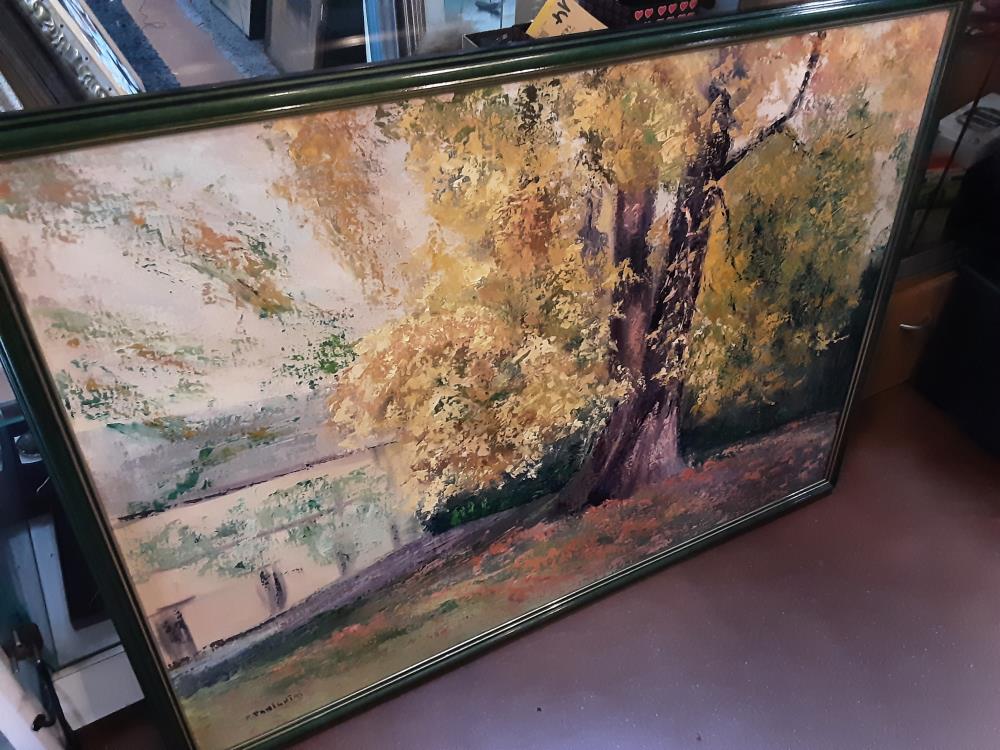 PEINTURE FORET SIGNÉ