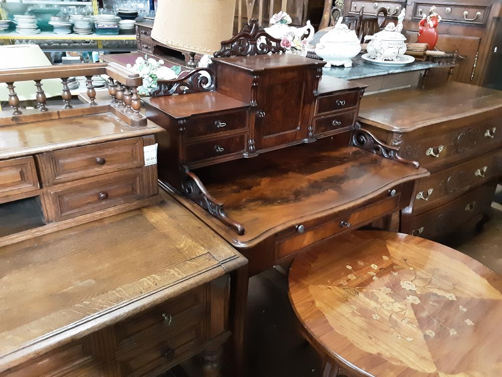 BONHEUR DU JOUR ACAJOU + CLE