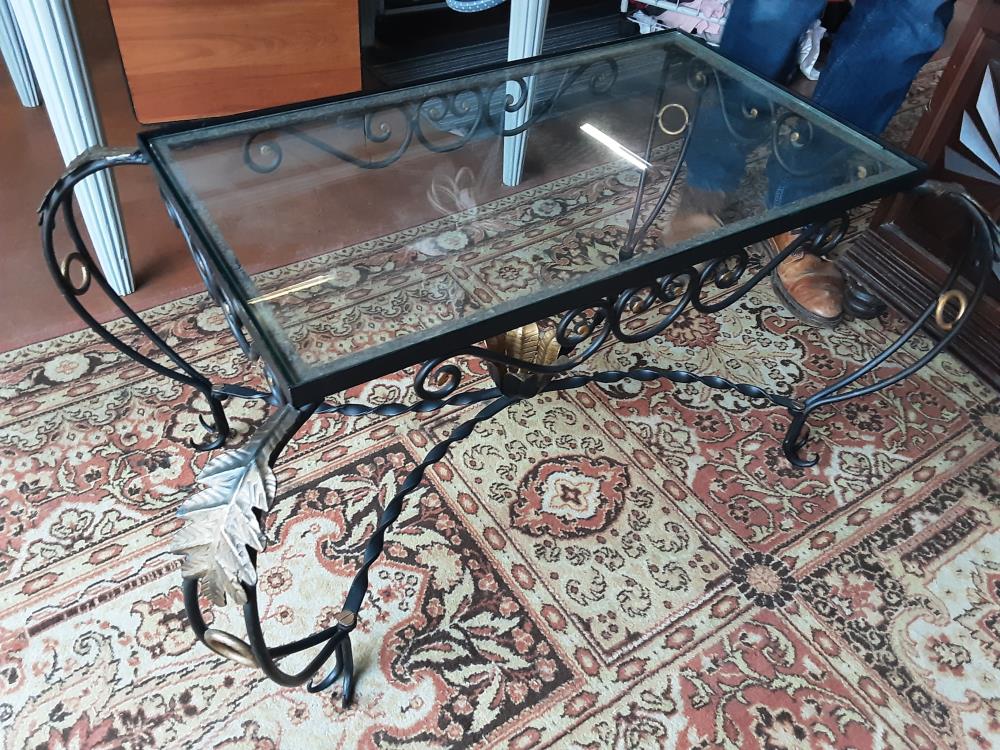 TABLE BASSE FER FORGÉ PLV