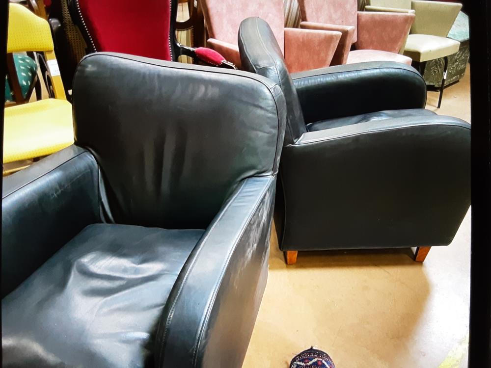 FAUTEUIL CUIR NOIR 