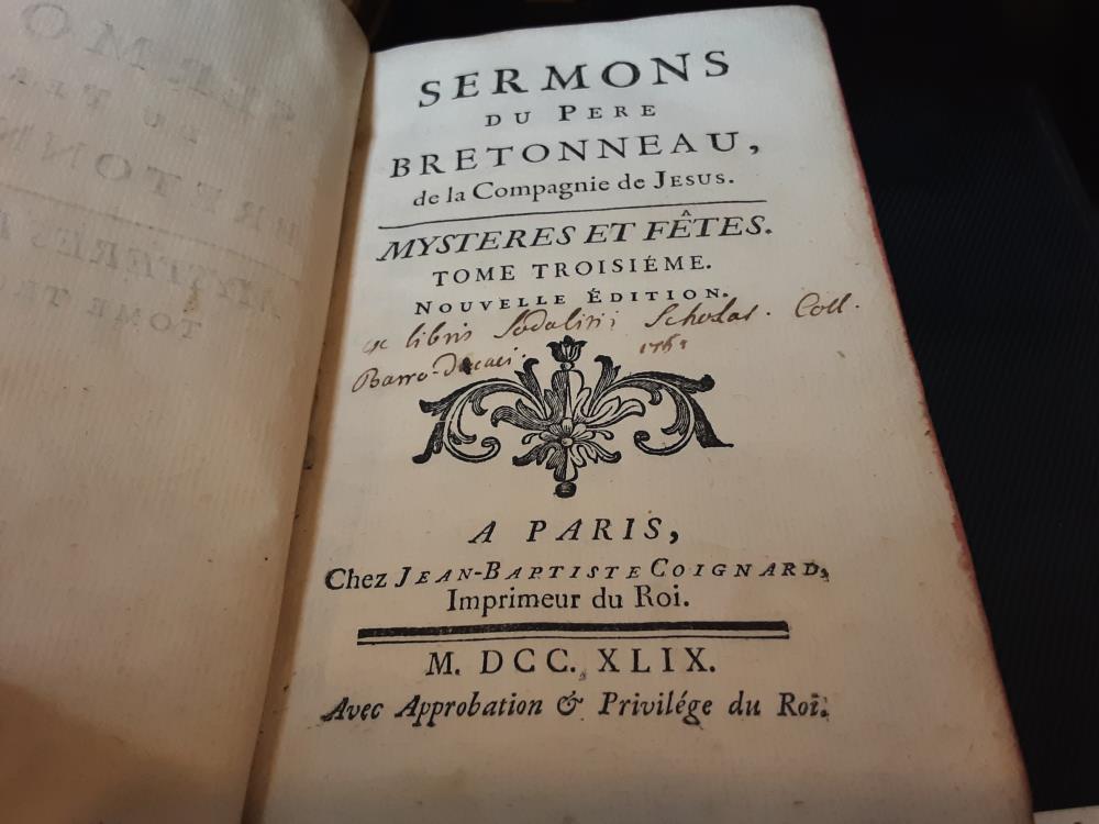 LIVRE SERMONS DU PERE BRETONNEAU