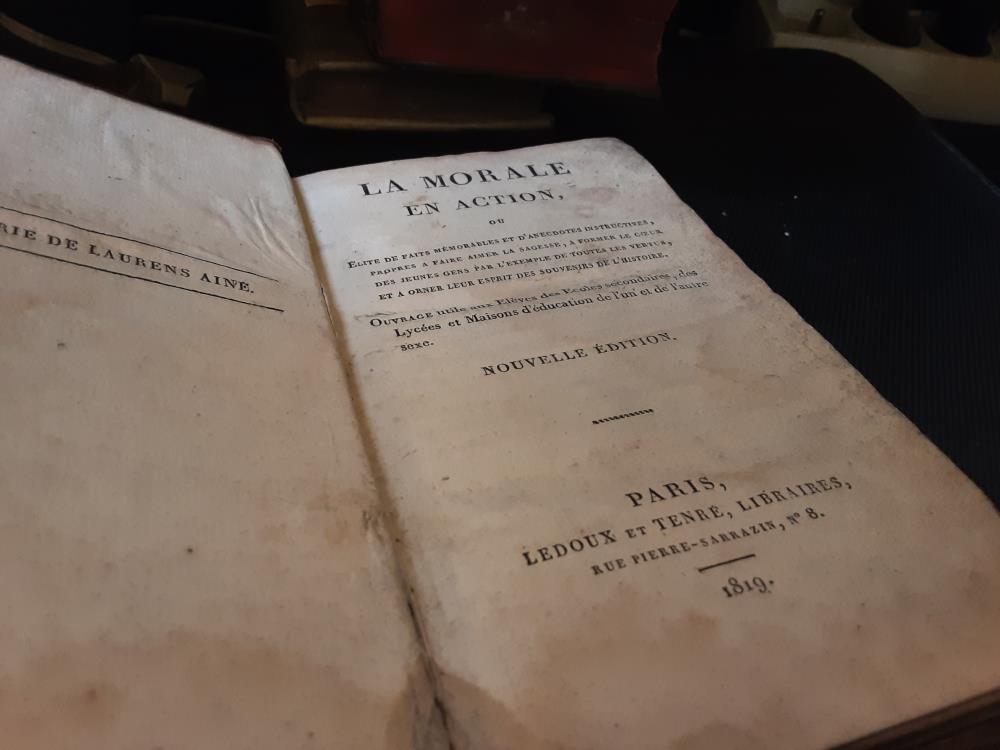 LIVRE LA MORALE EN ACTION
