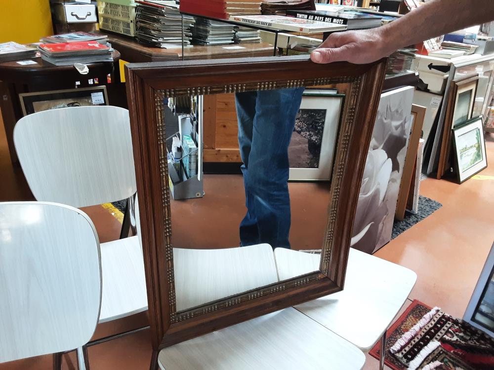 MIROIR BOIS DORE