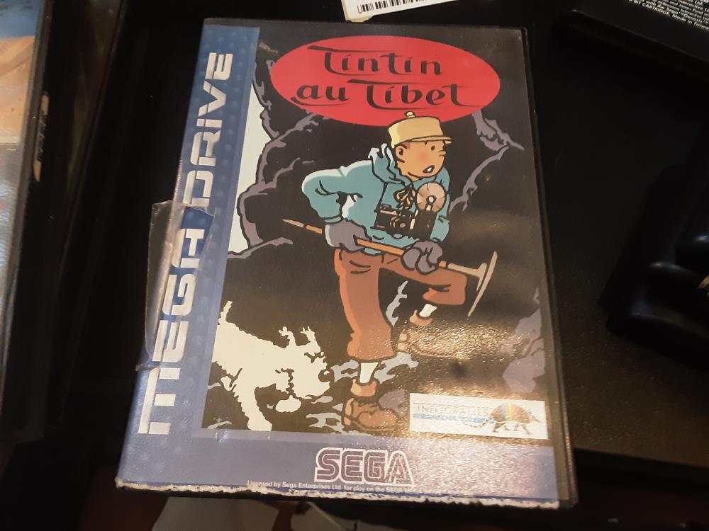 JEUX MEGA DRIVE TINTIN AU TIBET 