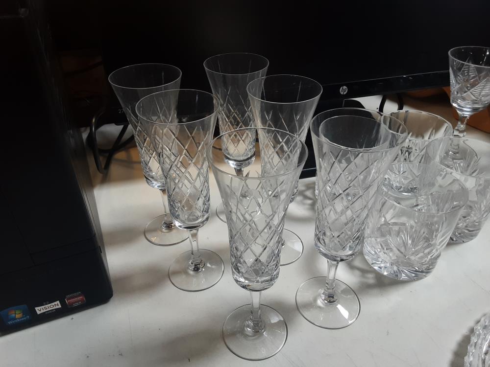 LOT DE 6 COUPES VERRES