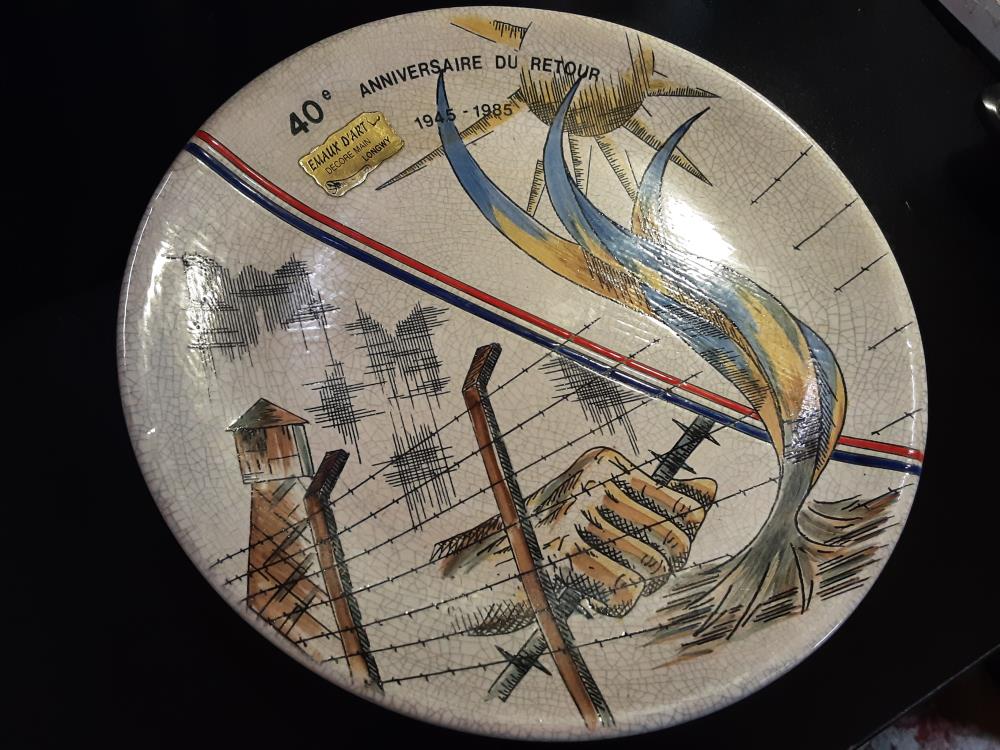 ASSIETTE LONGWY ANNIVERSAIRE RETOUR