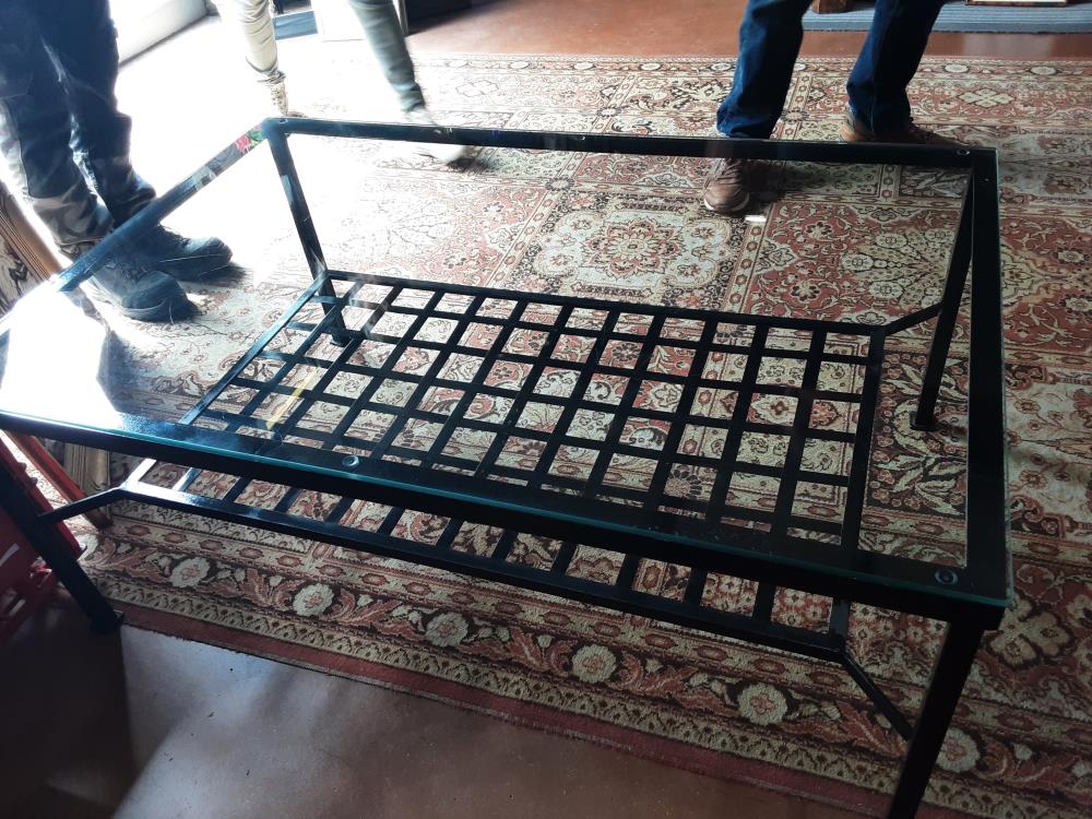 TABLE BASSE FER FORGÉ 