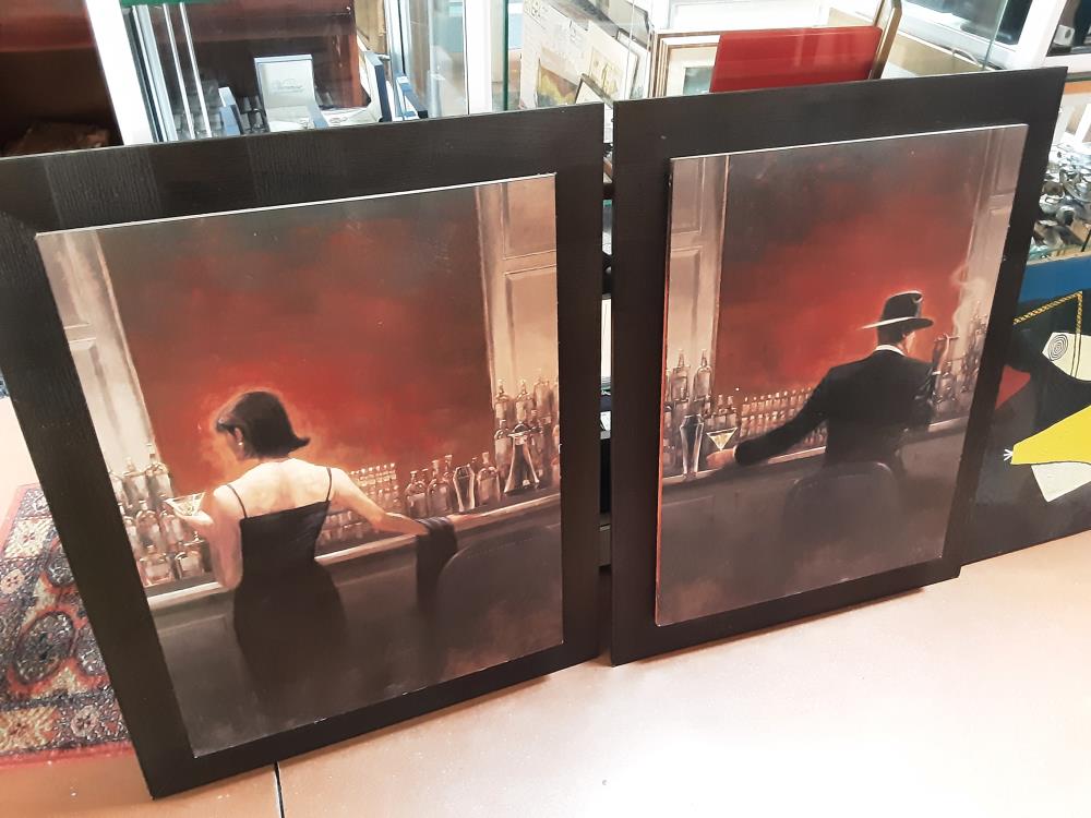 PAIRE TABLEAUX FEMME/HOMME
