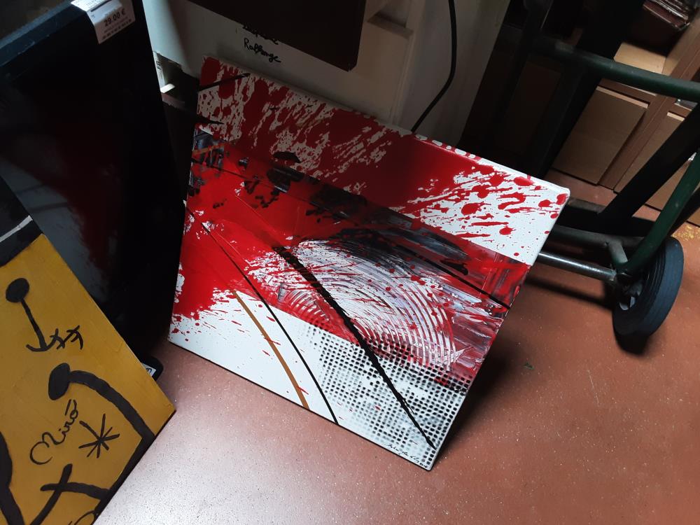 TOILE PEINTURE ROUGE