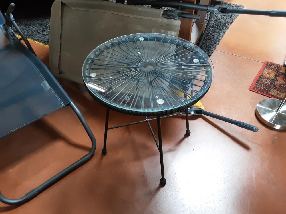 TABLE BASSE  PL VERRE 