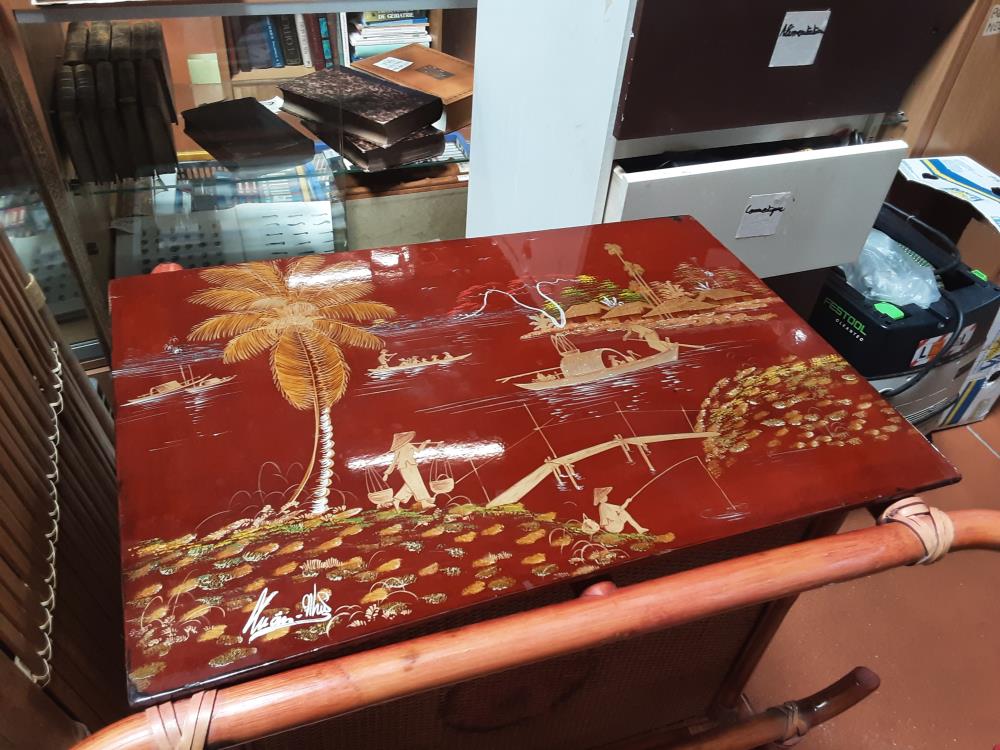 TABLEAU ASIATIQUE ROUGE