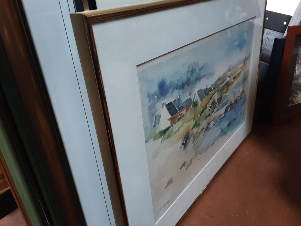 AQUARELLE SIGNE LECLAIRE
