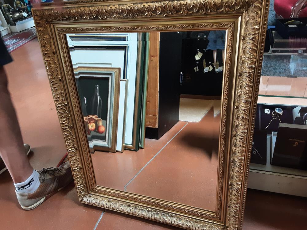 MIROIR DORE BISEAUTÉ