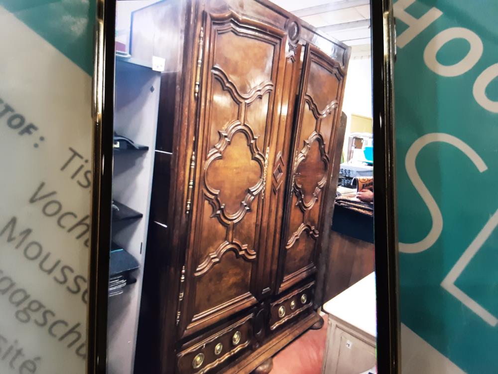 ARMOIRE BOIS 2P + CLEF