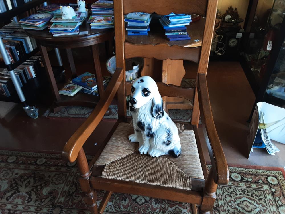 FAUTEUIL CHENE ASSISE PAILLE 