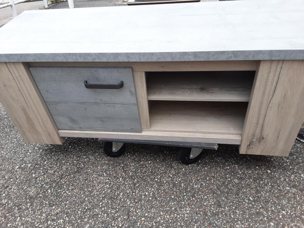 MEUBLE TELE GRIS BEIGE CLAIT 1P