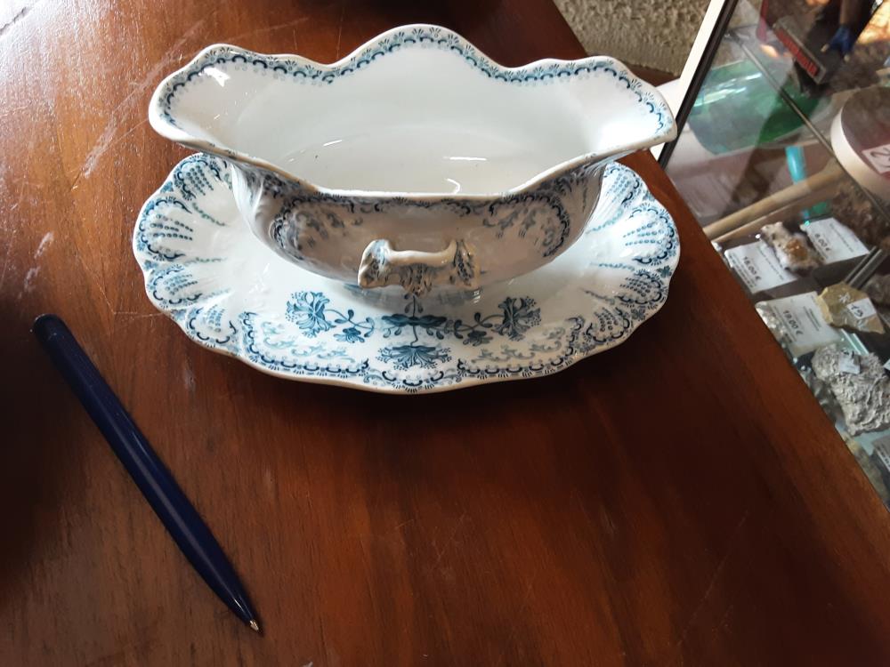SAUCIERE BLEU FLEURIE