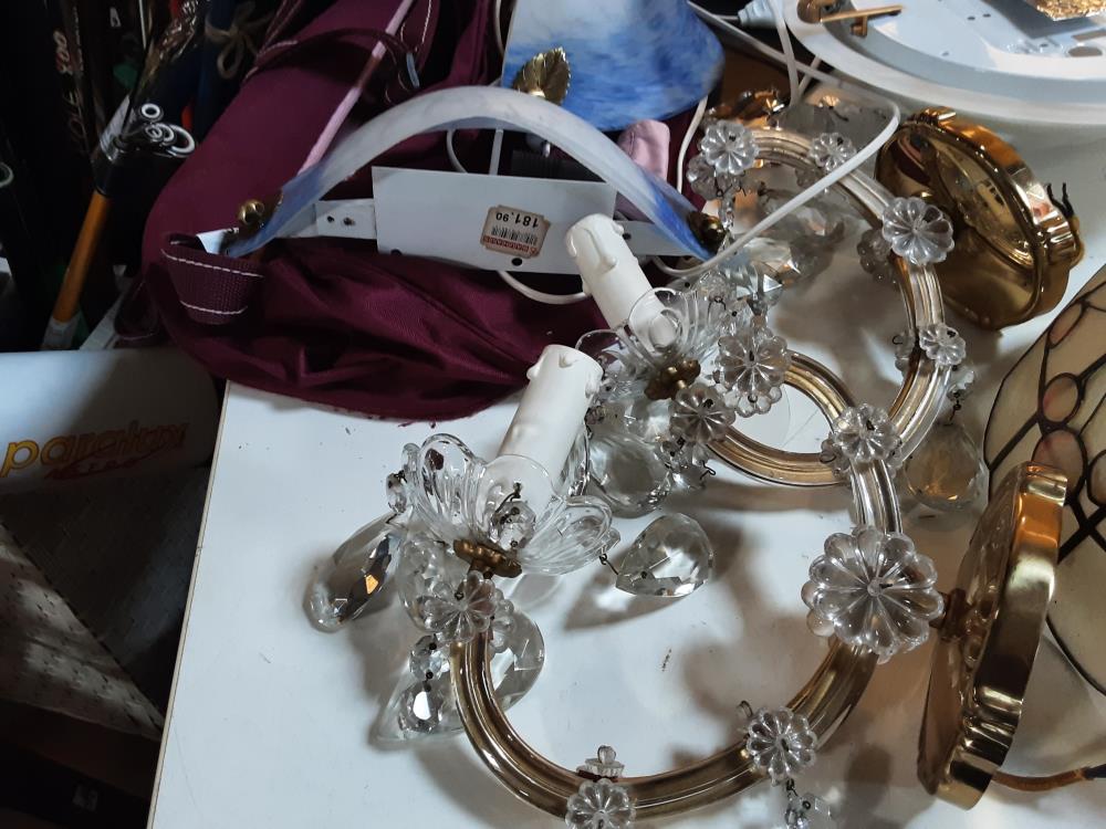 PAIRE D’APPLIQUES VERRE 
