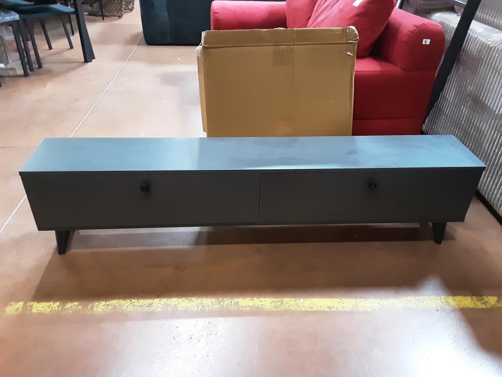 MEUBLE TV GRIS 160X40X25 CM