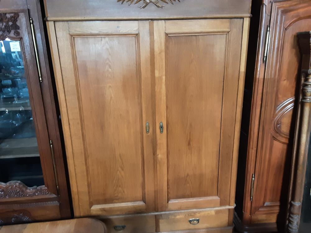 ARMOIRE 2 P CHENE CLAIR 