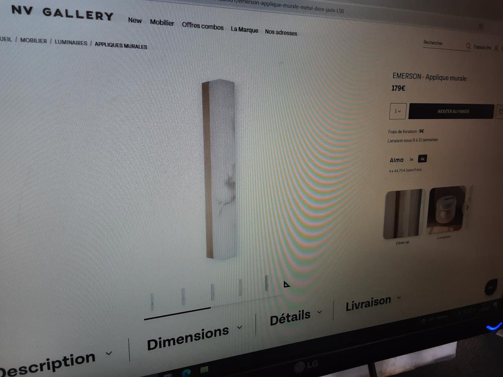 APPLIQUE MURALE NV GALLERY PRIX NEUF : 179€
