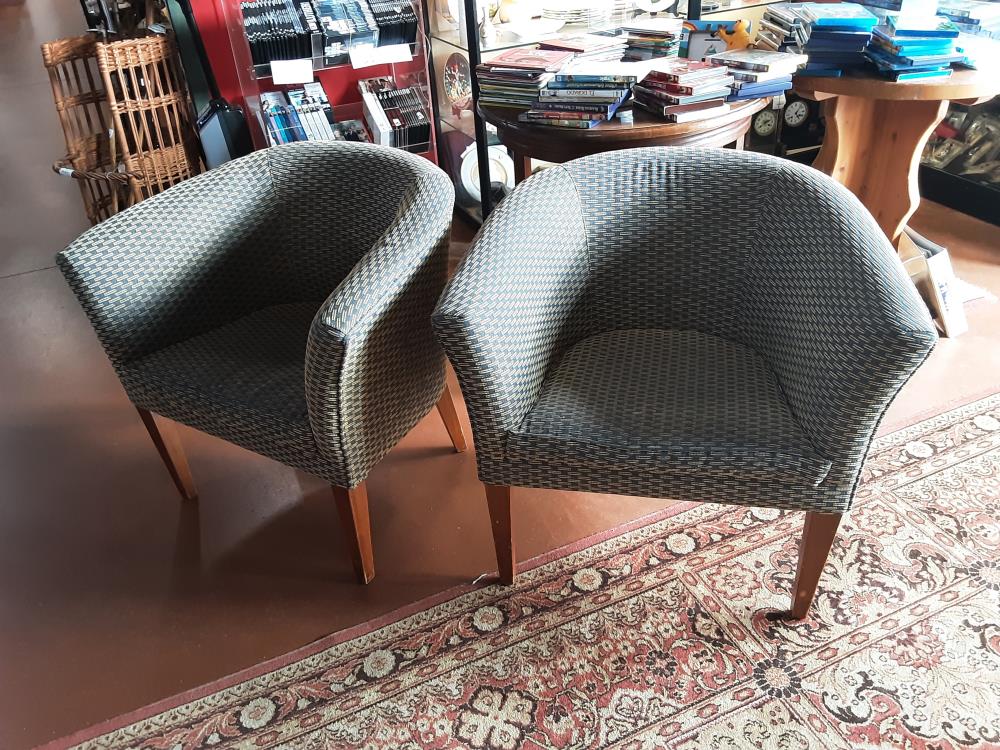 FAUTEUIL TISSUS PIED BOIS