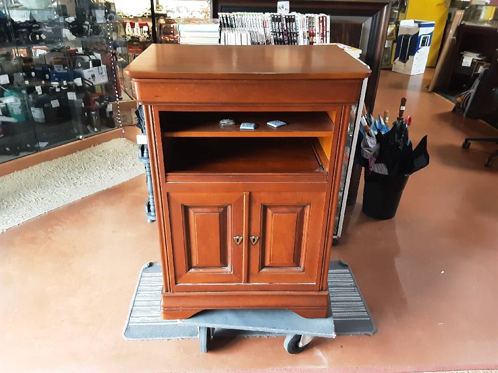 MEUBLE TV HIFI BOIS CLAIR  2P 