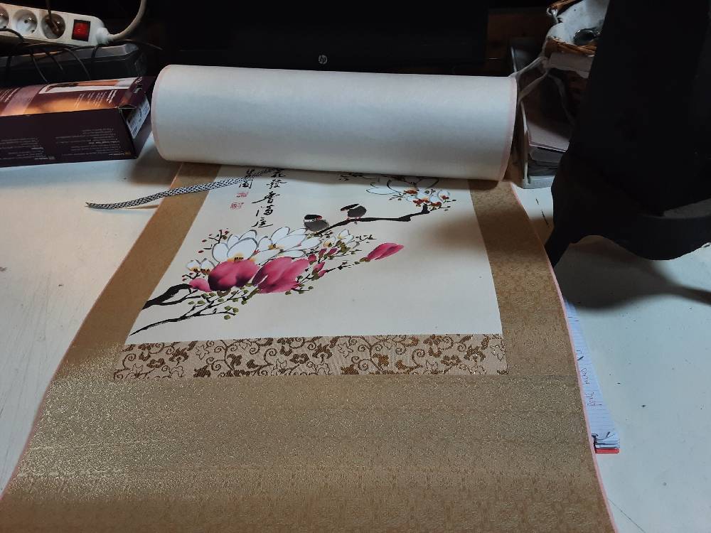 PEINTURE ASIATIQUE SUR SOIE 