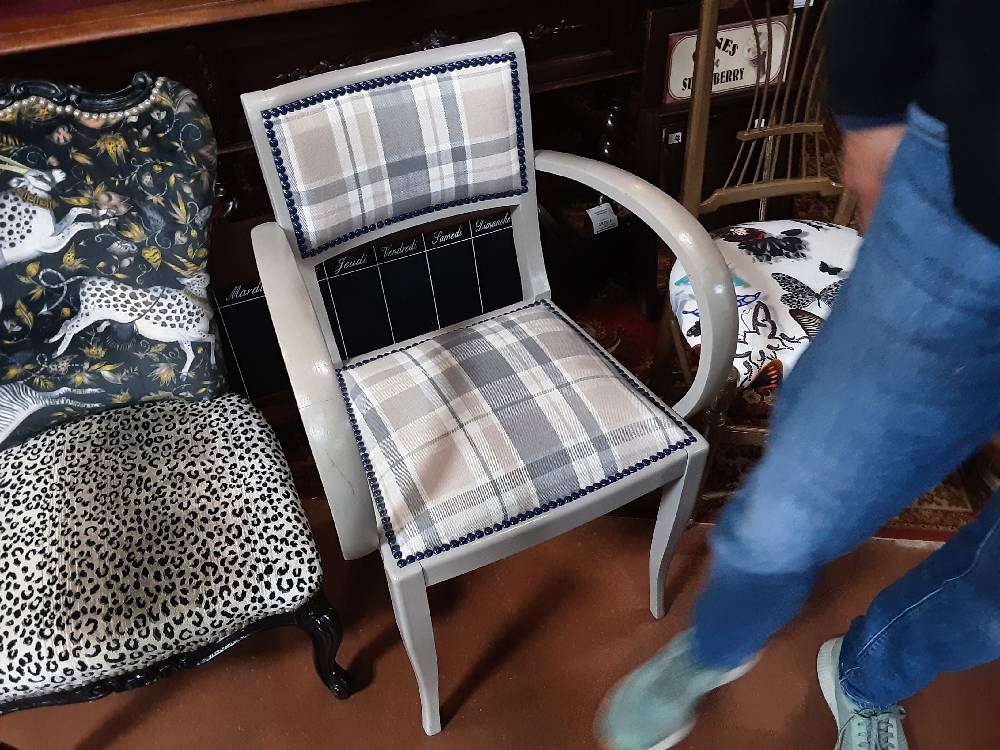 FAUTEUIL BRIDGE GRIS
