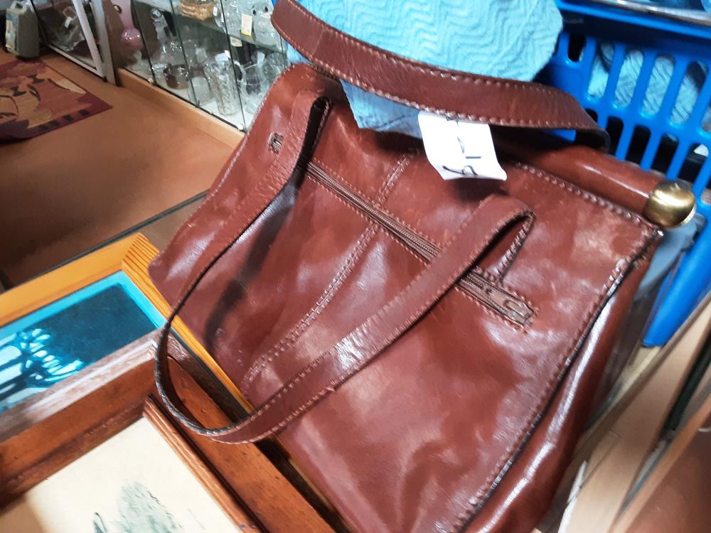 SAC EN CUIR GRUN
