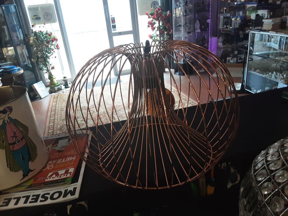 LUSTRE RONDE METALLIQUE 