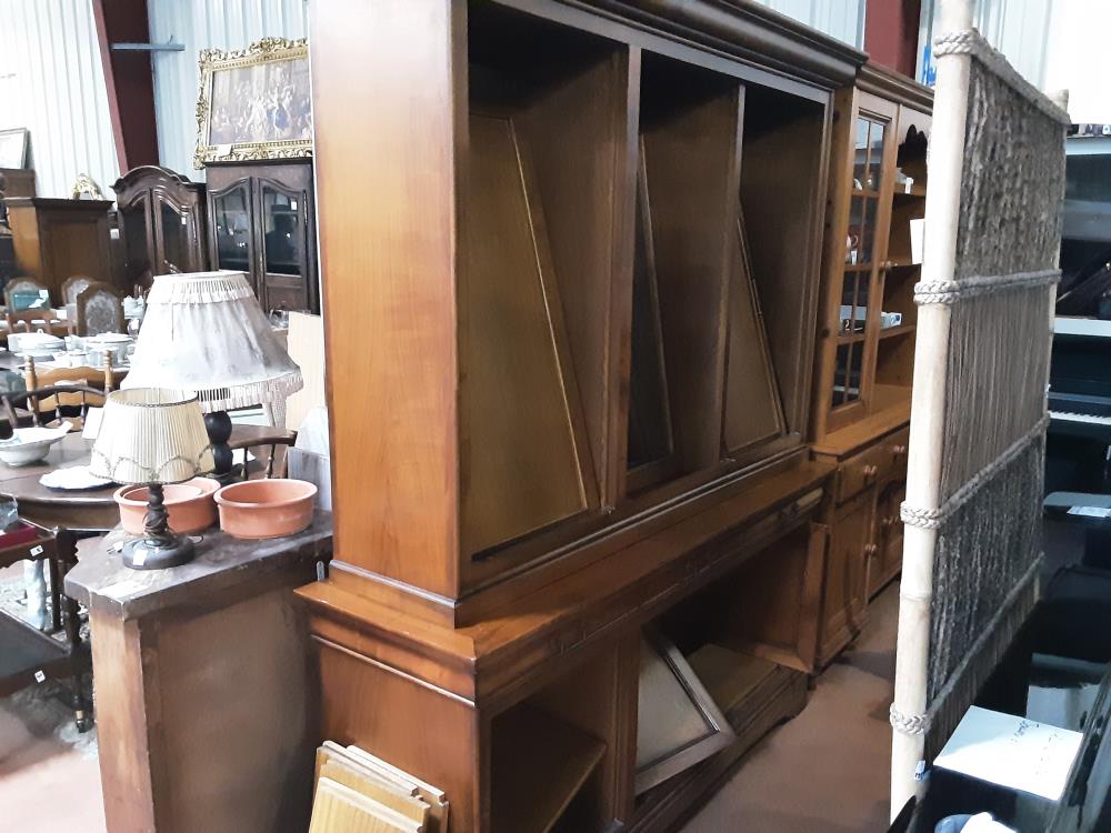 BIBLIOTHÈQUE BOIS 6P 3T + CLEF