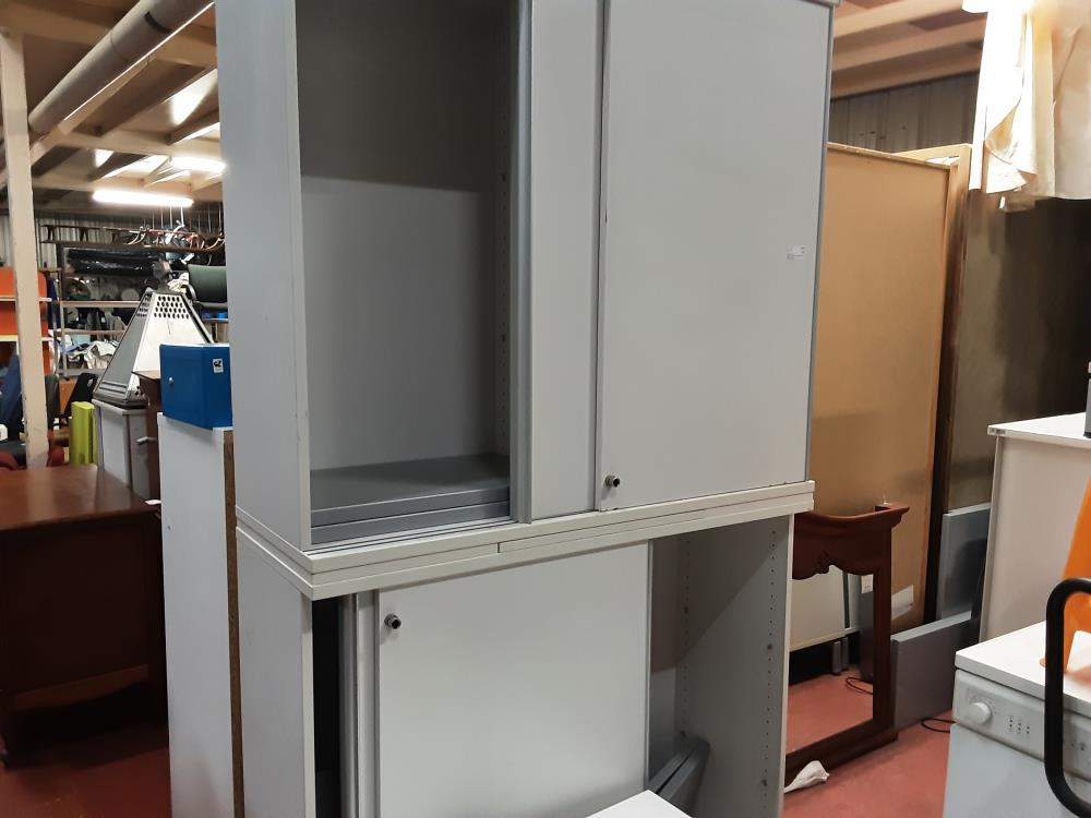 MEUBLE BLANC 4P COULISSANTES 