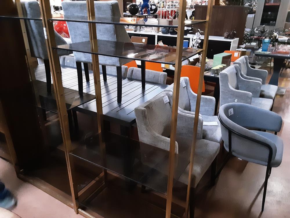 ÉTAGÈRE METAL DOREE 4PL